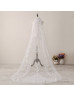 Ivory Sequin Lace Cathedral Length Wedding Veil